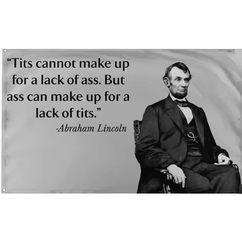 2x3ft Honest Abe Is it cold in here or is it just me Flag 90x150cm custom lack of hobby Banner