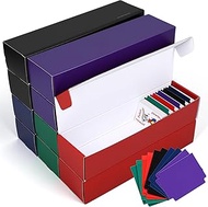 10 Pack Trading Card Storage Box, Sports Card Storage Boxes with Dividers Cardboard Box for Baseball