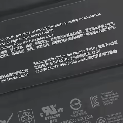New Battery For Microsoft Surface Book 3 15" G3HTA063H G3HTA062H Long Battery Life