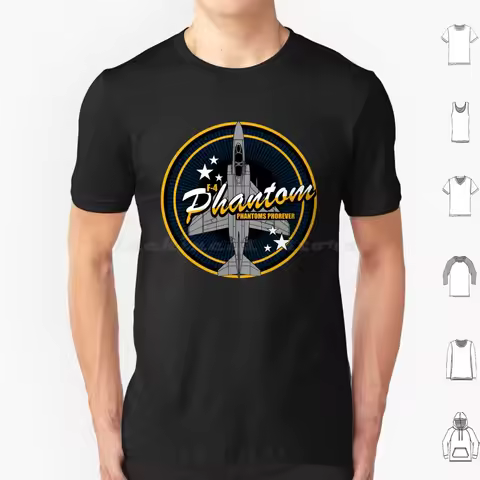F-4 Phantom T Shirt Big Size 100% Cotton F 4 Phantom 2 F 4 Phantom Ii Air Force Usaf Usaf F 4 Phanto