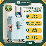 TravelTote 20/22/24 Inch Upgraded Version Waterproof Luggage Travel Bag Suitcase Hand Carry Luggage