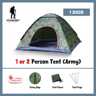 UtanKing™ Outdoor Camping Tent Pop Up Tent Hiking Shelter UV Foldable 1 or 2 Door Sleeping Tents Khe