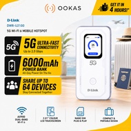 D-Link DWR-U2100 / U2000 5G WiFi Hotspot Mobile Router | WiFi6/5 | Touchscreen | Power Bank | Global