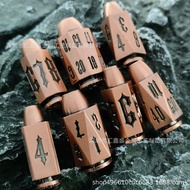 D D20coc Dungeon and Dragon Dice Cosplay Metal Suit DND Running Team RPG Polyhedron Dice Bullet 2EO4