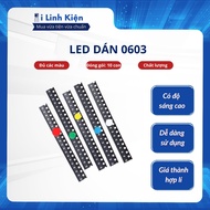 LED stickers 0603 in all colors, 10 pieces