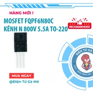 [1 CON] N-Channel Mosfet N Channel FQPF6N80C 6N80 800V, 5.5A TO-220 New Imported