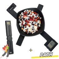 PATH Folding Digital Kitchen Scale, Foldable Weighing Food Scale, Portable Highly Accurate LED Displ