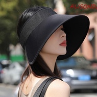 ALISONDZ Sense Sun Hat, UV-proof Large Brim Empty Top Hat, Versatile High-Grade Fashionable High-Grade UV Protection Fisherman Hat Women