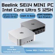 Beelink SEi14 มินิพีซี Intel Core Ultra 5 125H DDR5 5600MHz AI WIFI6 BT5.2 HDMI แทบไม่มีเสียง กันฝุ่