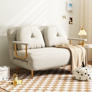 Foldable Sofa Bed Multifunctional 1/2 Seater Lazy Sofa Backrest Adjust with Pillows