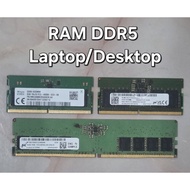 DDR5 RAM 8/16GB For PC/Laptop
