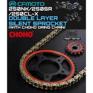 DOUBLE LAYER SILENT SPROCKET SET CFMOTO 250NK 250SR 250CLX / 250 NK 250 SR 250 CL-X