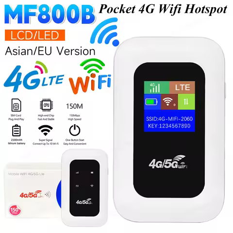 MF800B 4G SIM Card Router 150Mbps WiFi Repeater Signal Amplifier 4G Mobile WiFi Router Pocket Networ