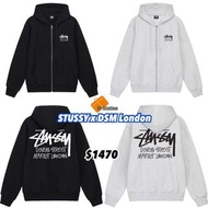 預訂 英國限定🇬🇧 STUSSY x DSM London 系列  Zip Hoodie