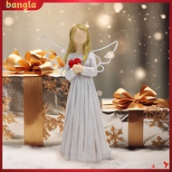 bangla|  Desktop Angel Figurine Resin Angel Figurine Golden Hair Wing Girl Angel Figurine Resin Stat