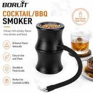 BORUIT Whiskey Smoker Kit Handheld Smoker Machine Type‑C Rechargeable Molecular Gastronomy Smoker fo