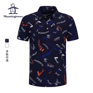 [Hot Sale] MUNSINGWEAR MUNSINGWEAR Golf Summer Sports Men's T-Shirt Summer New Style Outdoor Quick-Drying Short-Sleeved polo Shirt