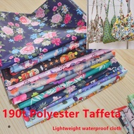 Lightweight Printed Waterproof Fabric 190T Polyester Taffeta PU Coating Shopping Bag Fabric Polyeste