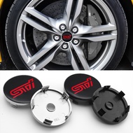 STI 1set/4pcs 60mm car hub cap center cap car standard accessories suitable for Subaru Forester Outb