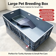 【In Stock】m ,Thickened Plastic Turtle Basin Large Turtle Tank Turnover Box Household Use Sand Table 
