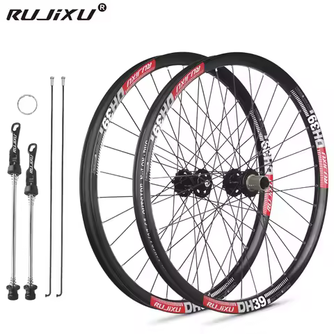 RUJIXU Aluminium Alloy MTB Mountain Bicycles Wheelset 26/27.5/29 Inch with Freehub Disc Brake System