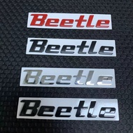 3D Metal Sticker Beetle Emblem Badge Logo Decal For Volkswagen VW Beetle TDI TSI Rear Trunk Car Styl