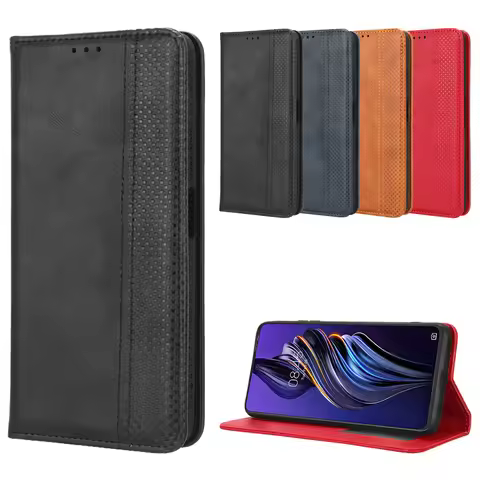 For Asus Zenfone 9 8 10 11 12 ROG PHONE 6 5 3 ZS661KS ROG 2 ZS660KL Luxury Leather Case Flip Wallet 