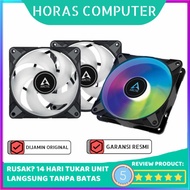 Fan Case Arctic P12 ARGB PST Black Fluid 3pi PWM Control Value 3pack