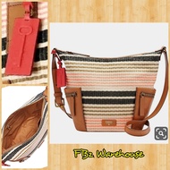 Fossil emerson hobo crossbody stripe