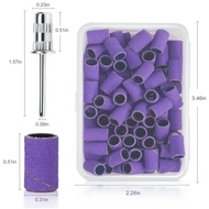 Nail - Abrasive Mounting Head - Purple Abrasive Box 120 - Purple Abrasive Combo and 1 Abrasive Mount