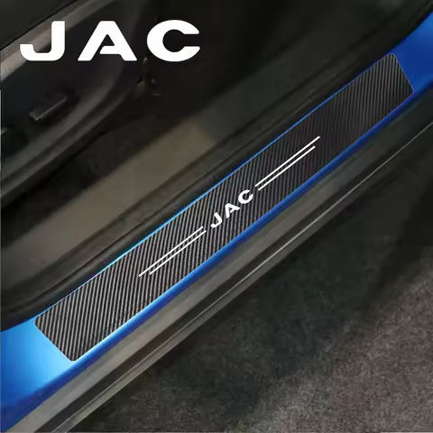 Carbon Fiber Car Door Sill Protector Trunk Bumper Guard Stickers for JAC Refine J3 J2 S5 A5 J5 J6 J4