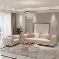 Sofa French Luxury Minimalist Living Room Unit Technology Fabric Sofa