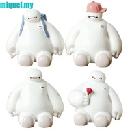 MIQUEL Big Hero Doll, Cartoon Big White Baymax Robot Figure, Kids Toy Crafts Model Toy Desktop Bayma