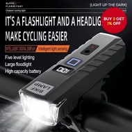 Bicycle 5000Lumen Light 2600Mah Bike Headlight Flashlight Handlebar USB Charging MTB Road Cycg