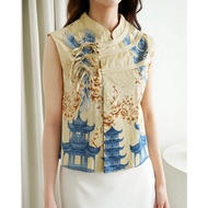 Batik blouse t163b yellow