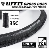 WTB CROSS BOSS 700X35C TUBELESS ROAD BIKE GRAVEL CYCLE CROSS CX ROAD TIRE CLINCHER Hard Terrain Cyclocross