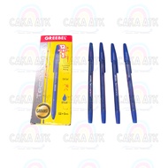 [Retail] Greebel Black Pen biru Greebel 0.5 Black Blue Ballpoint Pen Greebel Ballpoint Pen/