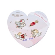(現貨) 🇰🇷 Starbucks Korea 2021 Valentine's Day Love Cupid Pin Set 星巴克韓國情人節扣針套裝