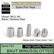 Slotted Bolt - MINUS - MIN | M2 M2.5 M3 screw