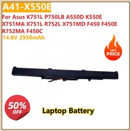 For Asus K751L P750LB A550D K550E  X751MA X751L R752L X751MD F450 F450E R752MA F450C Laptop Battery 