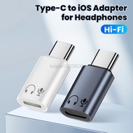 Type C To 8 pin Adapter For Headphone Voice Call 8 pin  Female to USB C Male Audio Aux Converter For