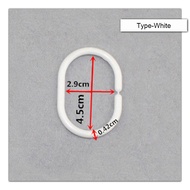 12Pcs Ring Shower Curtain Ring Hordeng Cincin Pengait Gorden Kamar Mandi Gantungan C Bahan Plastik P
