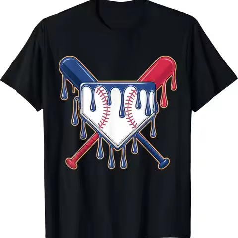 Baseball Ice Cream Drip For Driping T Shirt