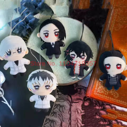 Fukuya Tokyo Ghoul Re Gashapon Mini Plush Pendant Anime Hanging Ornament Kishou Arima Juuzou Suzuya 