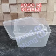 Termurah Thinwall DM 3000ML / Food Container DM 3000SQ / Kotak Makan