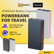 DEPAK Portable USB Type C Input PD Fast Charging 3A Flight Safe Android 20000mAh Powerbank Original 