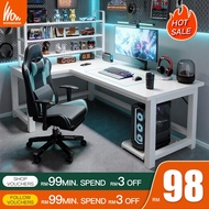 Gaming Table L Shape Computer Table White Gaming Table Meja PC Gaming Corner Desk Study Table Meja C