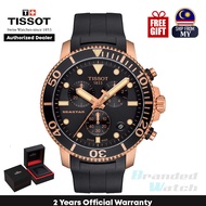 Tissot T120.417.37.051.00 Men's Seastar 1000 Chronograph Quartz Diver Rose Gold Rubber Strap Watch T