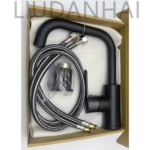 This Is a 360-Degree Rotating Faucet for Kitchen And Bathroom Sinks, Made of Stainless Steel. It Fea