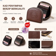 【gift】cute Cat Card Holder Multi-functional Zipper Coin Purse Multi-functional Storage Wallet Profes